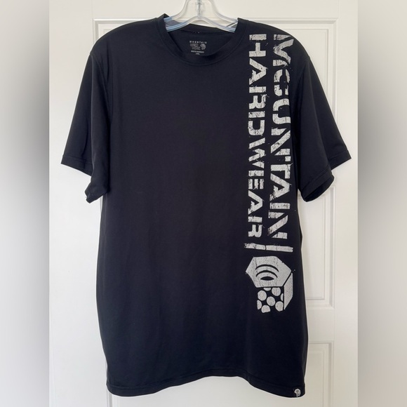 Mountain Hardwear "STENCIL LOGO" Men's Medium T-Shirt Black‎ - Picture 1 of 6